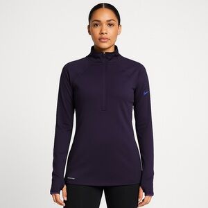 Nike Pro Dri-Fit Purple 1/4 Zip Women's Pullover L